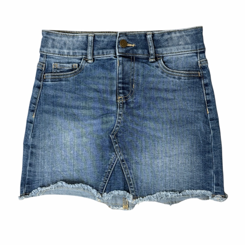 jumping beans Blue Denim Frayed Hem Skirt